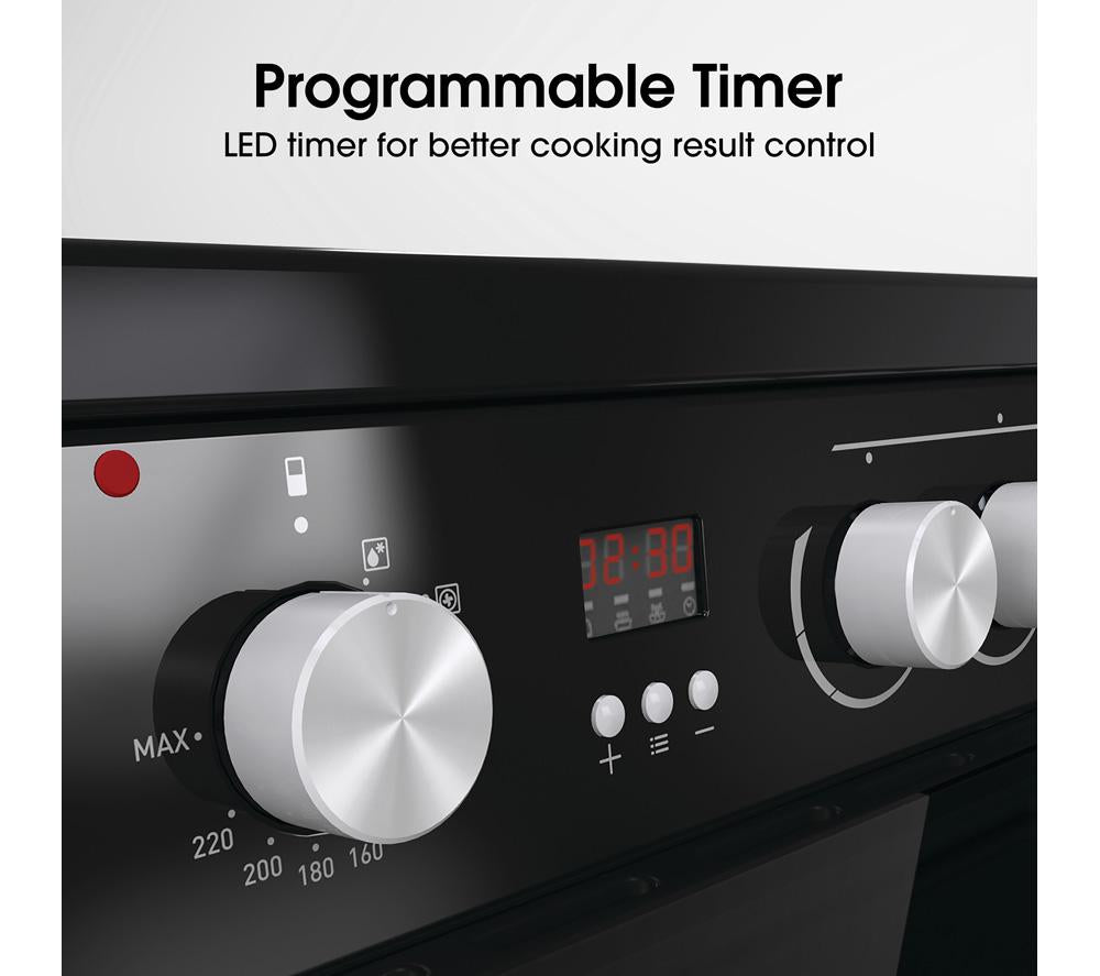 HISENSE HDE3211BBUK Cocina eléctrica vitrocerámica de 60 cm - Negra