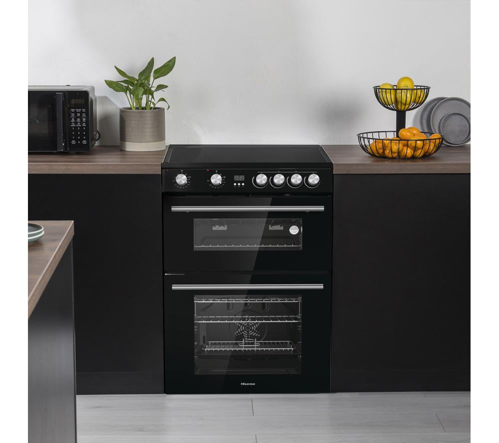 HISENSE HDE3211BBUK Cocina eléctrica vitrocerámica de 60 cm - Negra