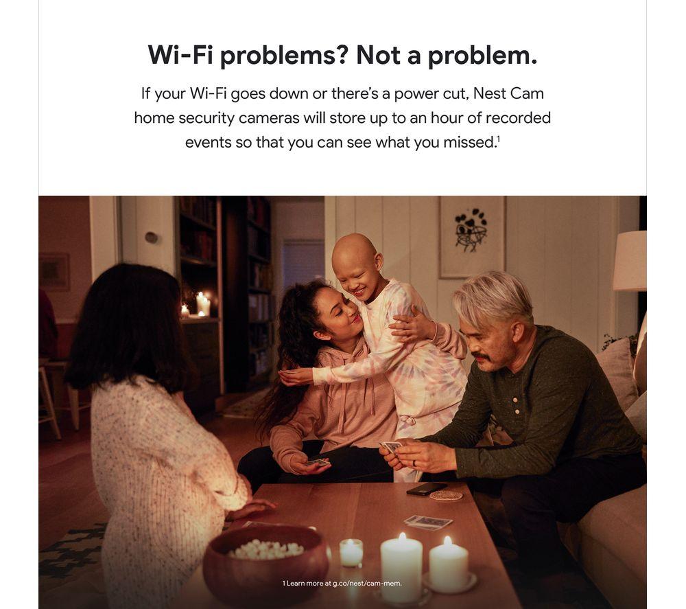 GOOGLE Nest Cam Indoor & Outdoor Smart Security Camera - Battery