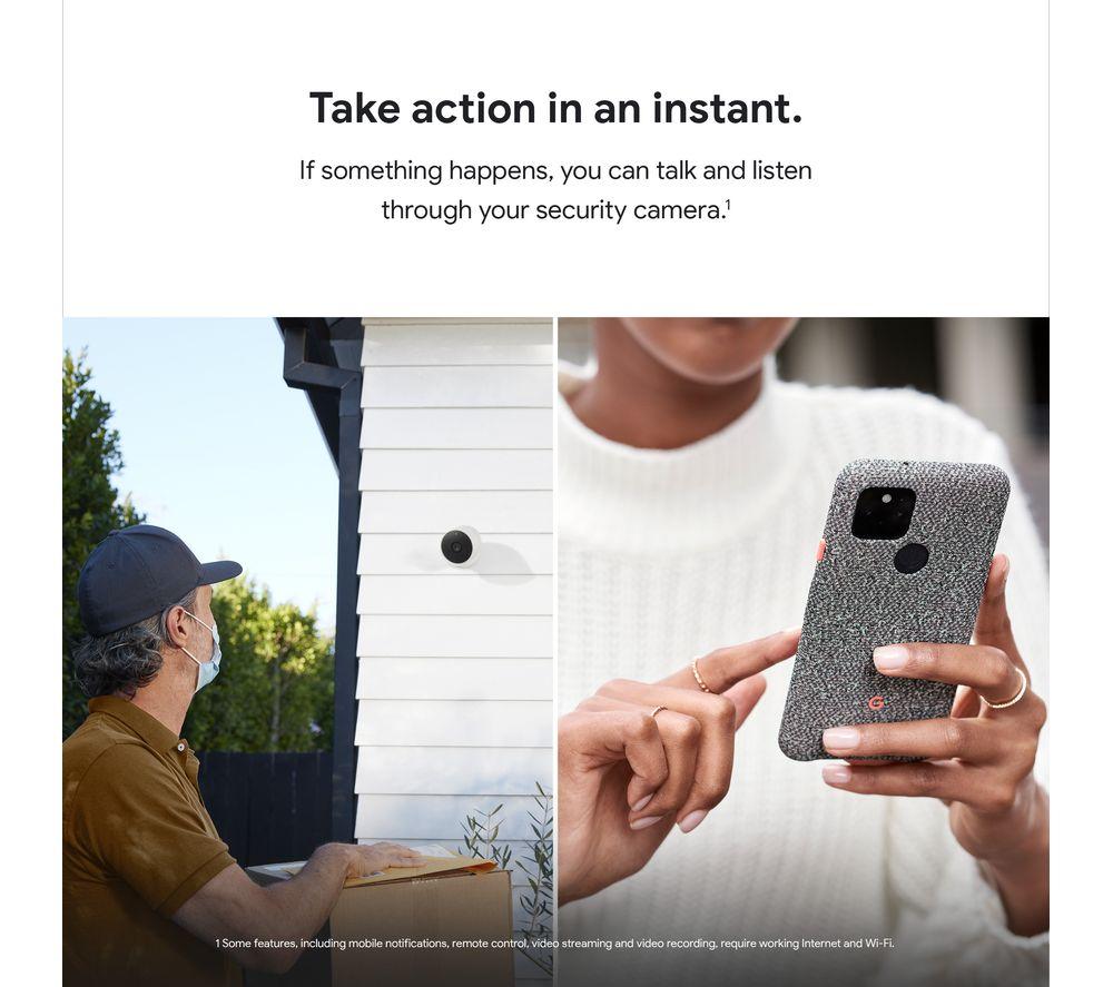GOOGLE Nest Cam Indoor & Outdoor Smart Security Camera - Battery