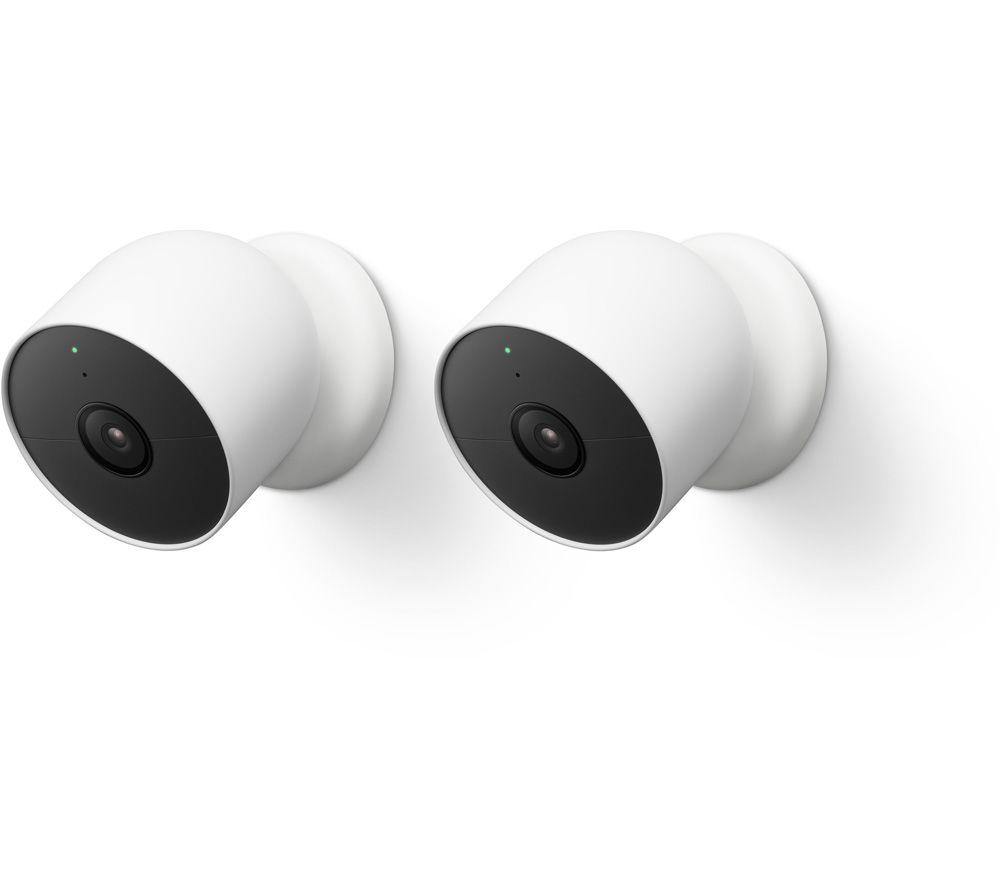 GOOGLE Nest Cam Indoor & Outdoor Smart Security Camera - 2-Pack