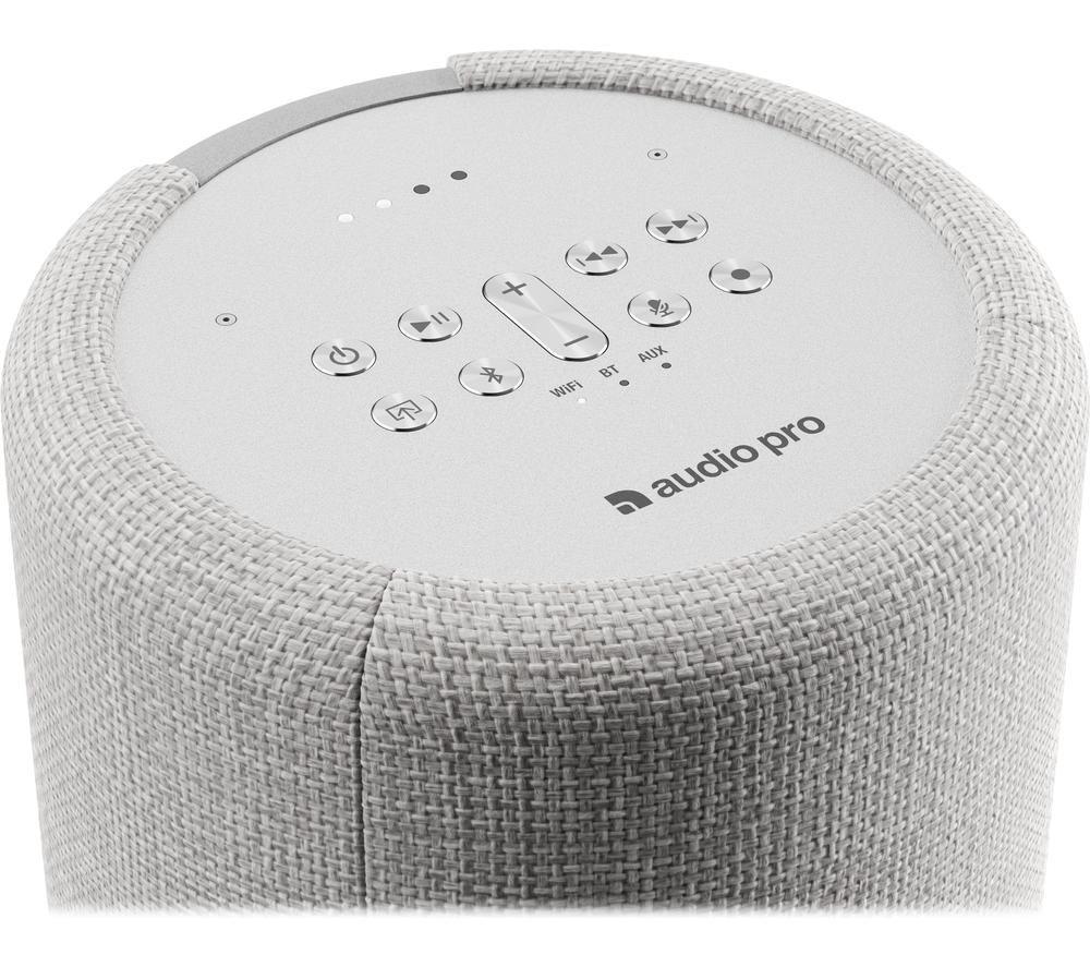 AUDIO PRO G10 Wireless Multi-room Speaker with Google Assistant - Light Grey
