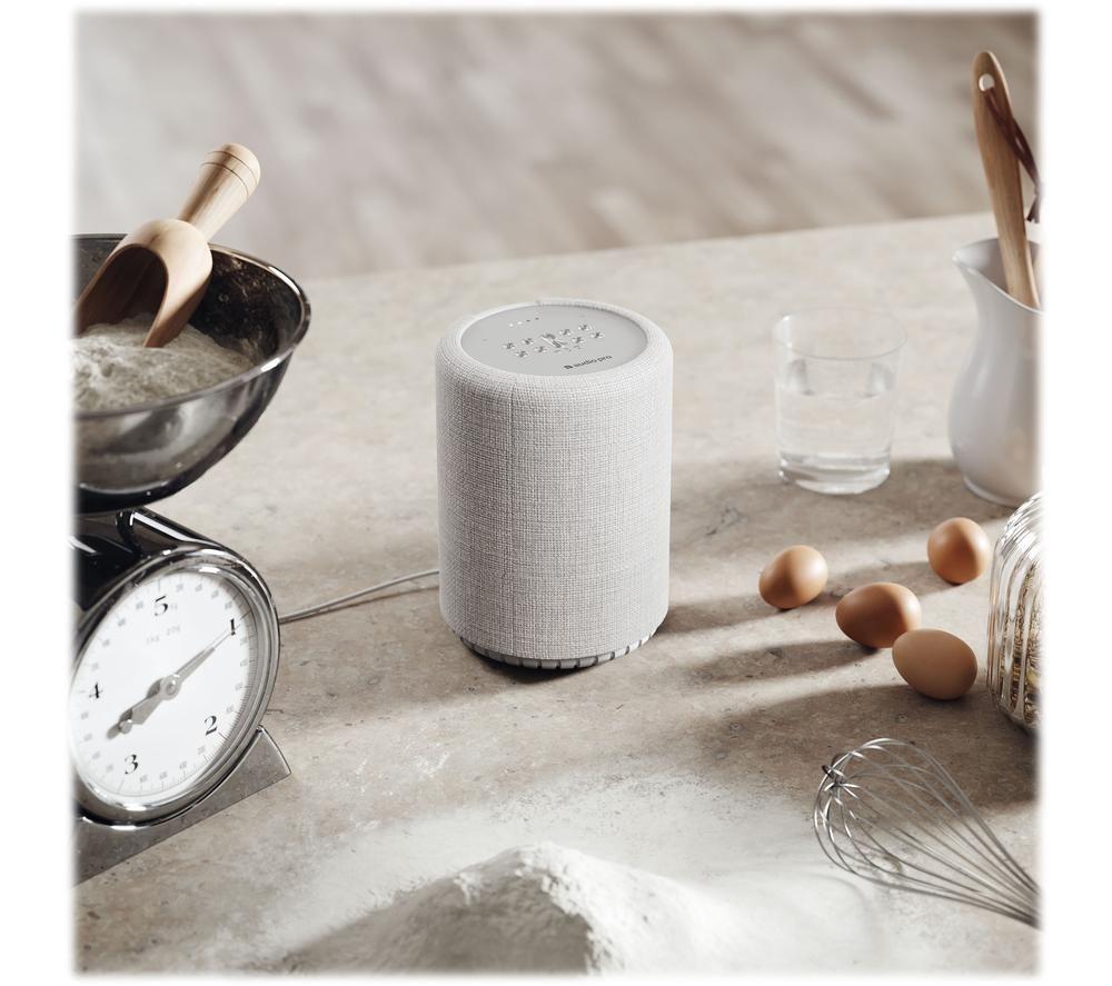 AUDIO PRO G10 Wireless Multi-room Speaker with Google Assistant - Light Grey