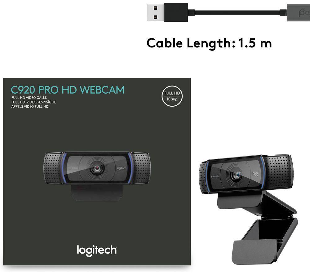 LOGITECH Pro C920 Full HD Webcam & H340 USB Headset Bundle