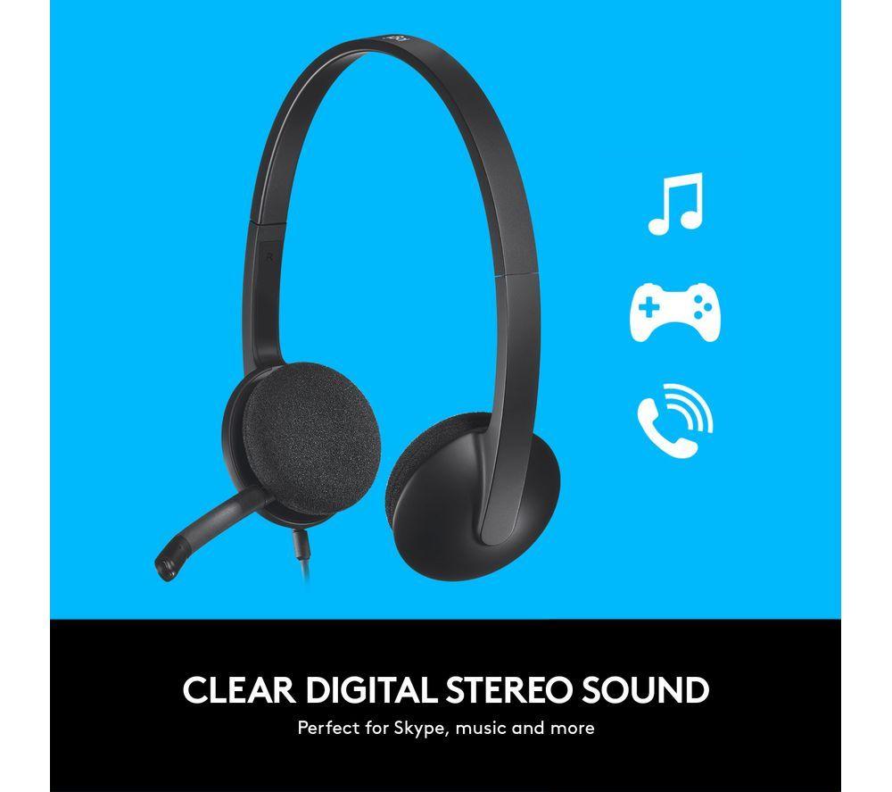 LOGITECH Pro C920 Full HD Webcam & H340 USB Headset Bundle