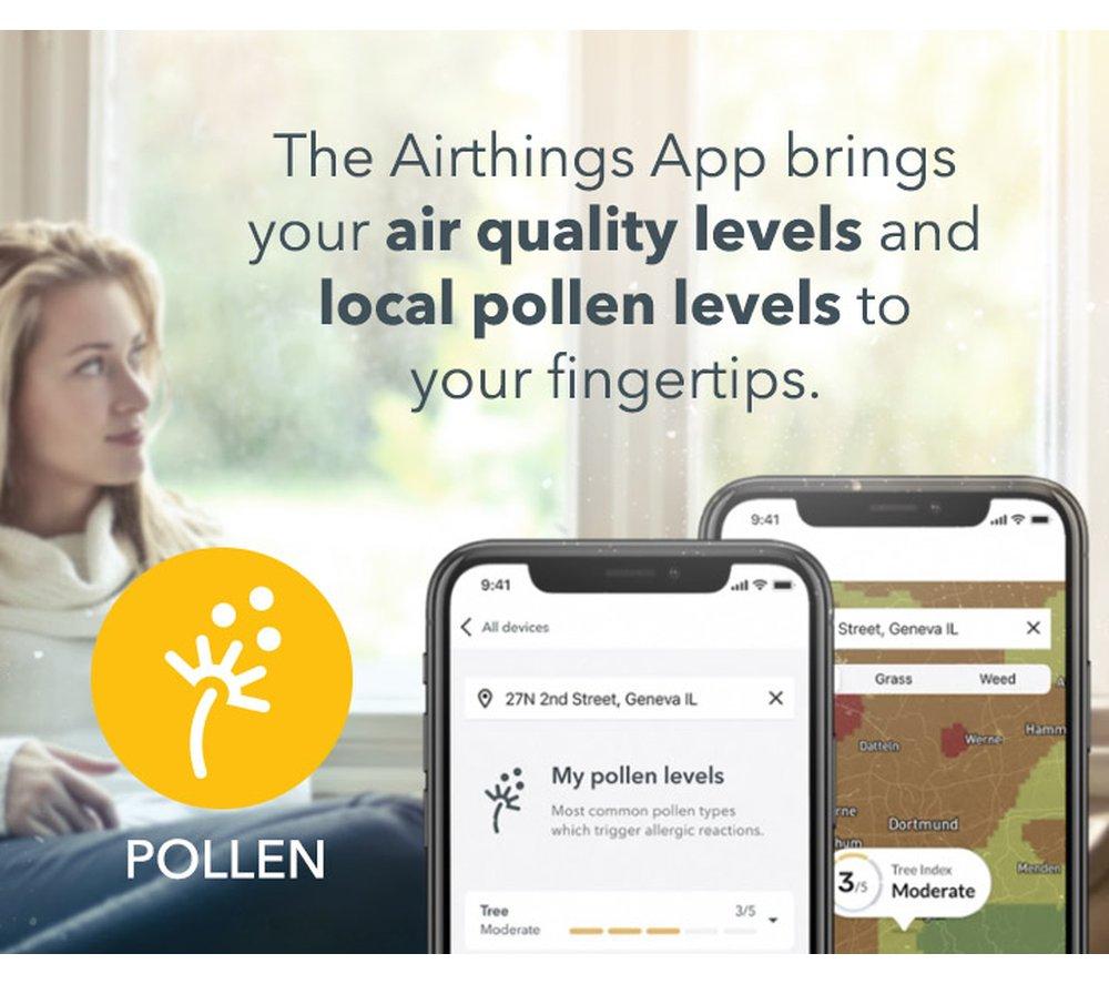 AIRTHINGS Wave Mini Indoor Air Quality Monitor