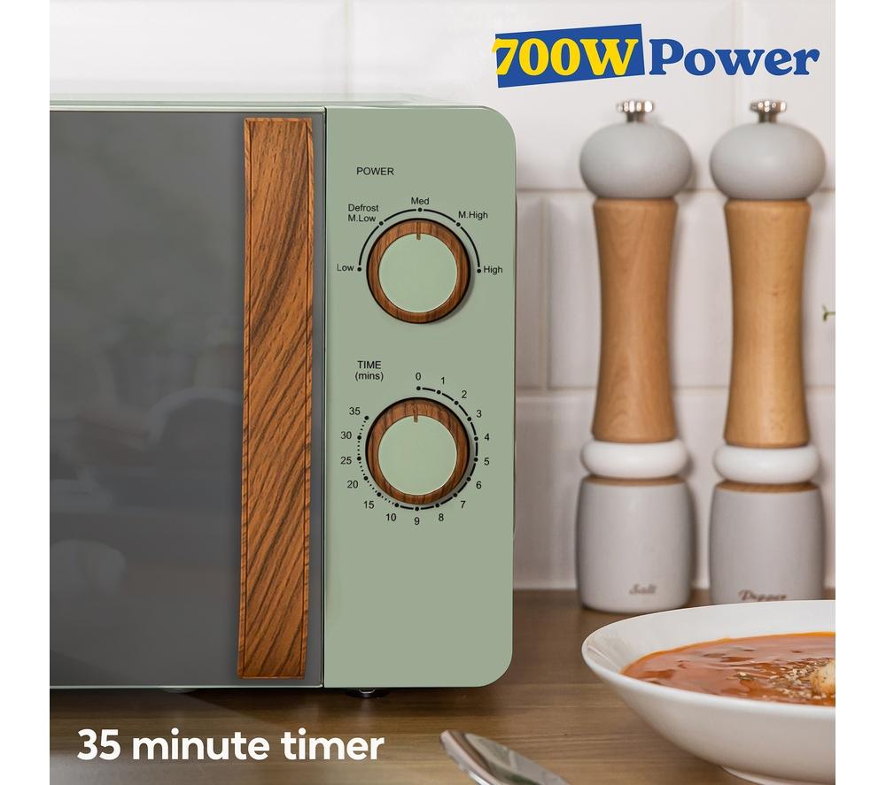 RUSSELL HOBBS Scandi RHMM713MG-N Compact Solo Microwave - Green