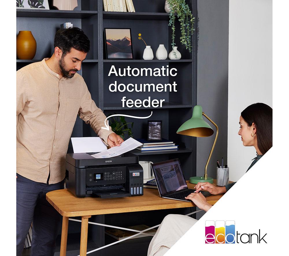 Impresora de inyección de tinta inalámbrica todo en uno EPSON EcoTank ET-4800 con fax
