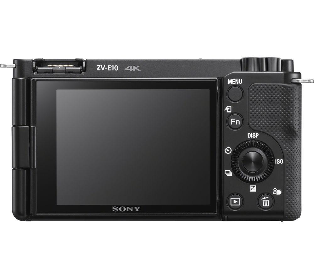 SONY ZV-E10 Mirrorless Vlogging Camera & GP-VPT2BT Shooting Grip Bundle - Body Only