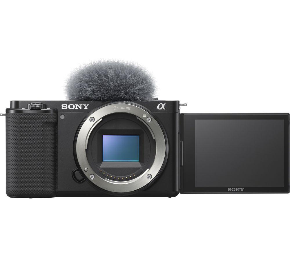 SONY ZV-E10 Mirrorless Vlogging Camera & GP-VPT2BT Shooting Grip Bundle - Body Only