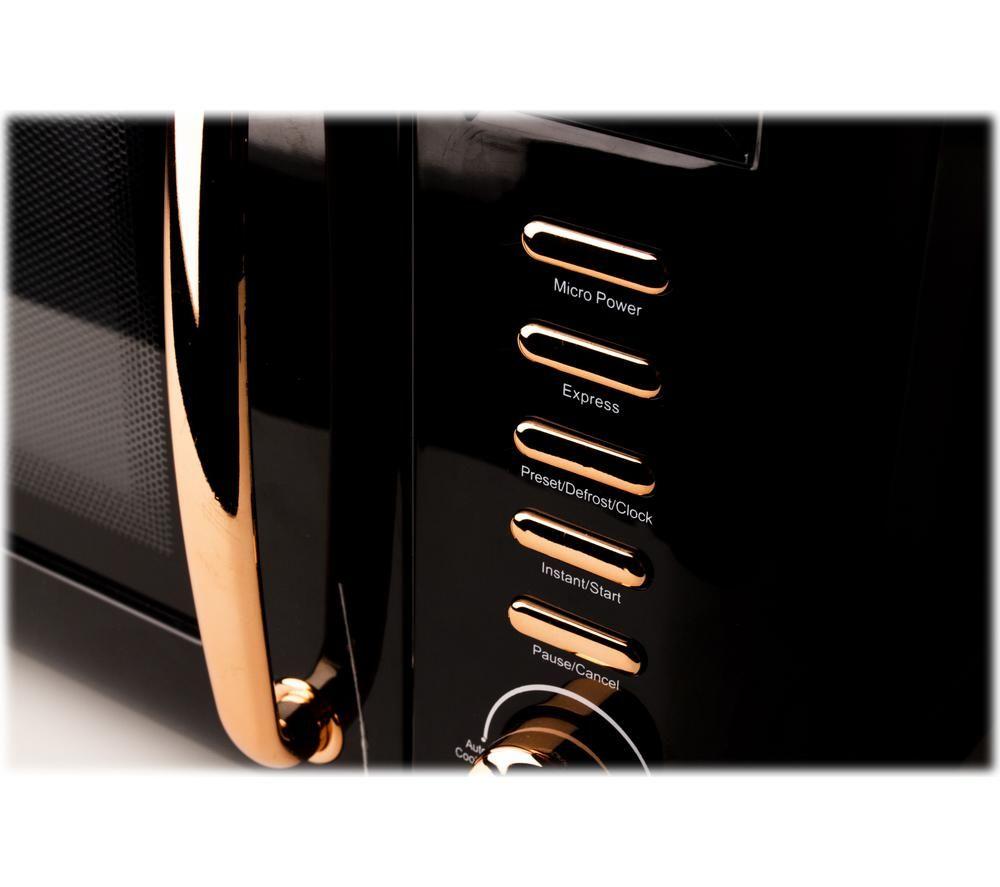 HADEN Salcombe 197061 Solo Microwave - Black & Copper