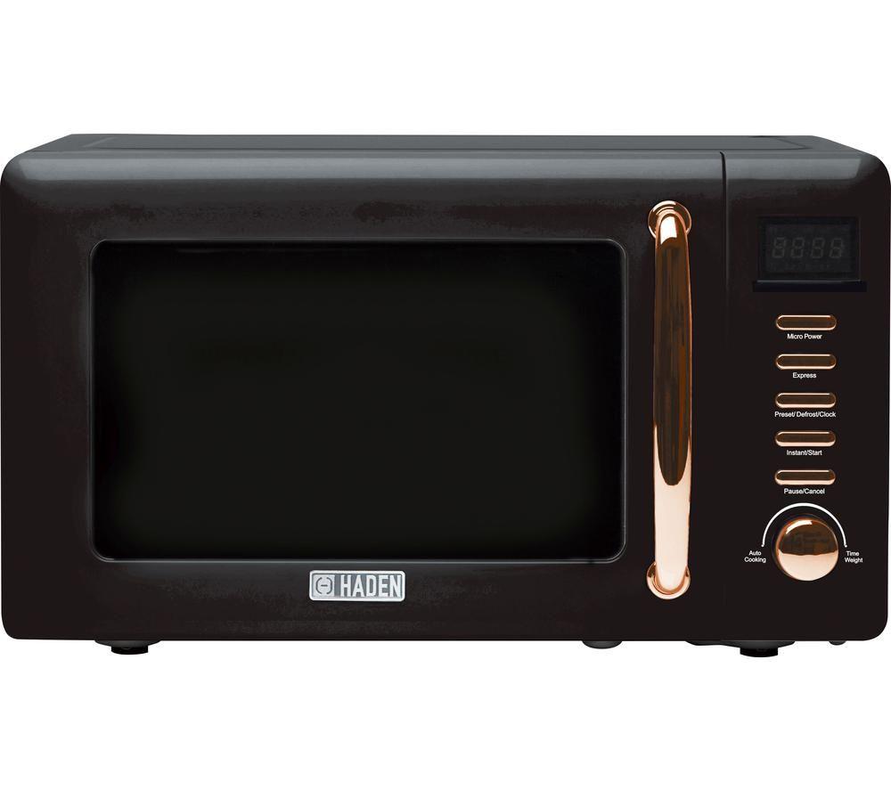 HADEN Salcombe 197061 Solo Microwave - Black & Copper