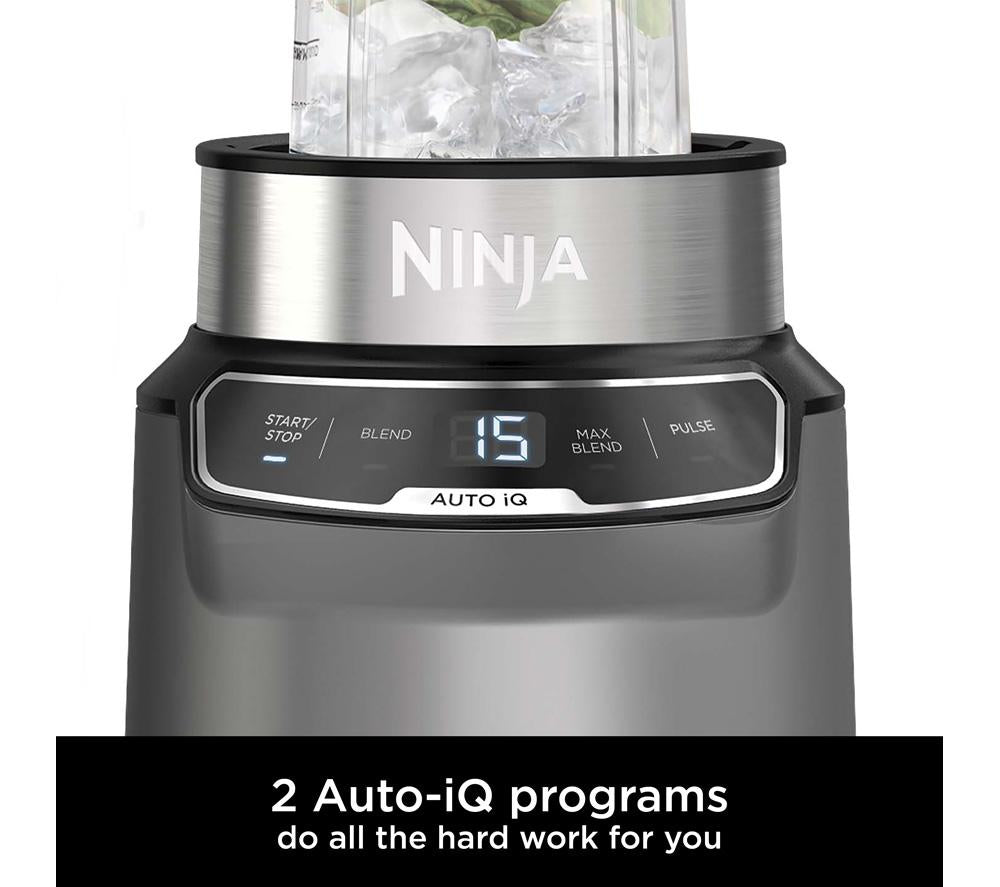 Batidora NINJA Auto-iQ BN500UK - Negro y plateado