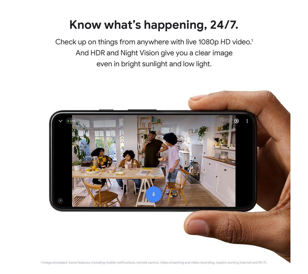 GOOGLE Nest Cam Indoor Smart Security Camera - Wired