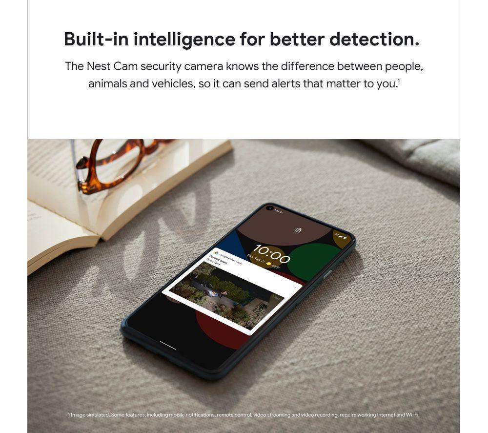 GOOGLE Nest Cam Outdoor Smart Security Camera with Floodlight - Wired