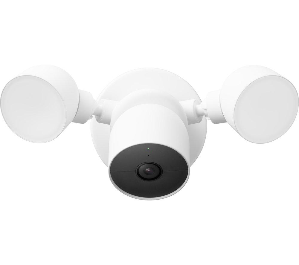 GOOGLE Nest Cam Outdoor Smart Security Kamera mit Flutlicht – kabelgebunden
