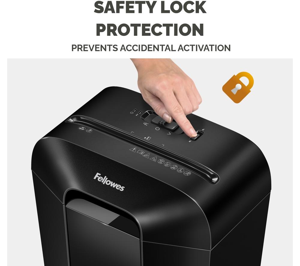 FELLOWES Powershred LX50 Cross Cut Paper Shredder - Black