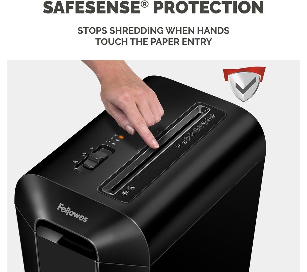 FELLOWES Powershred LX65 Cross Cut Paper Shredder - Black