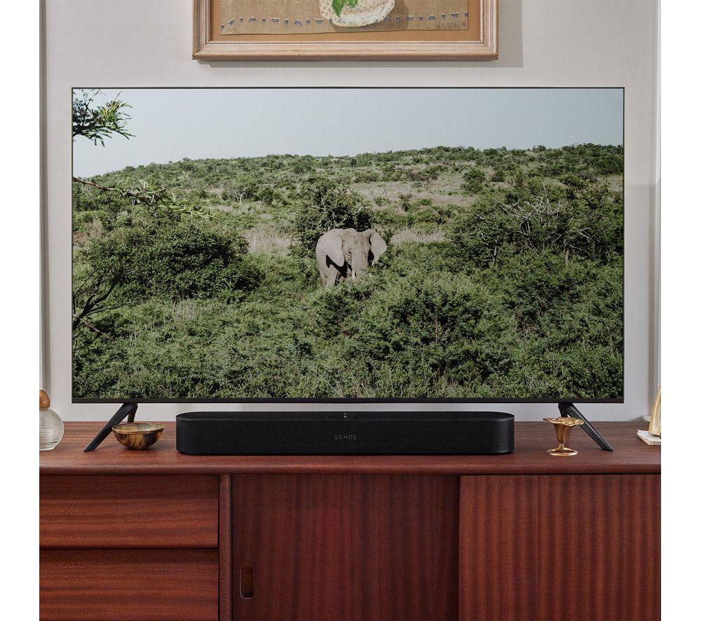 SONOS Beam (Gen 2) Compact Sound Bar with Dolby Atmos, Alexa & Google Assistant - Black
