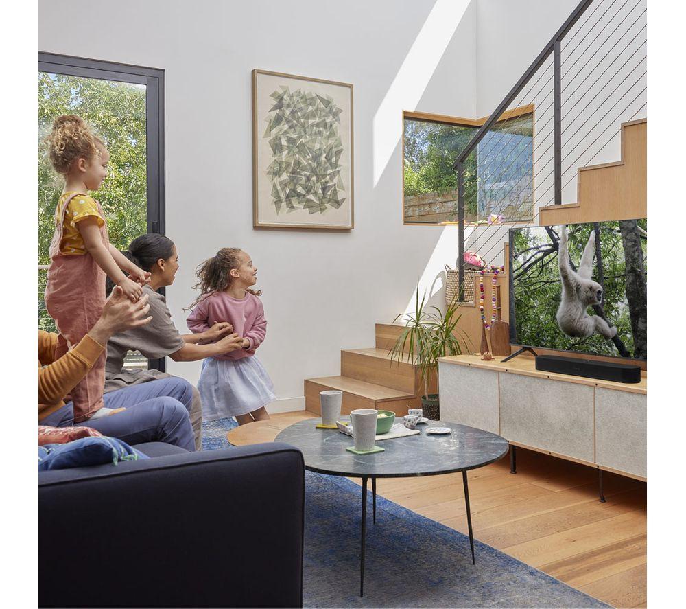 SONOS Beam (Gen 2) Compact Sound Bar with Dolby Atmos, Alexa & Google Assistant - Black