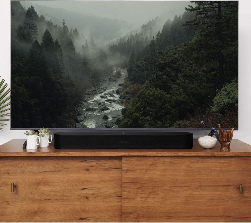 SONOS Beam (Gen 2) Compact Sound Bar with Dolby Atmos, Alexa & Google Assistant - Black