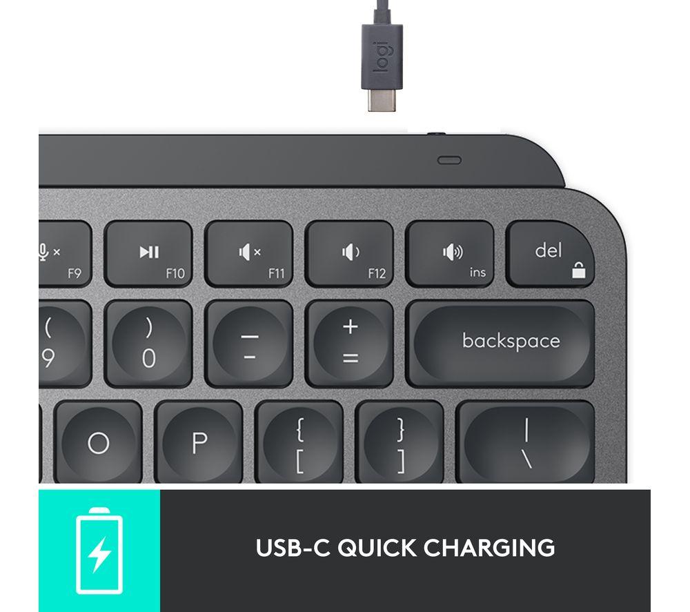 LOGITECH MX Keys Mini Wireless Keyboard - Graphite