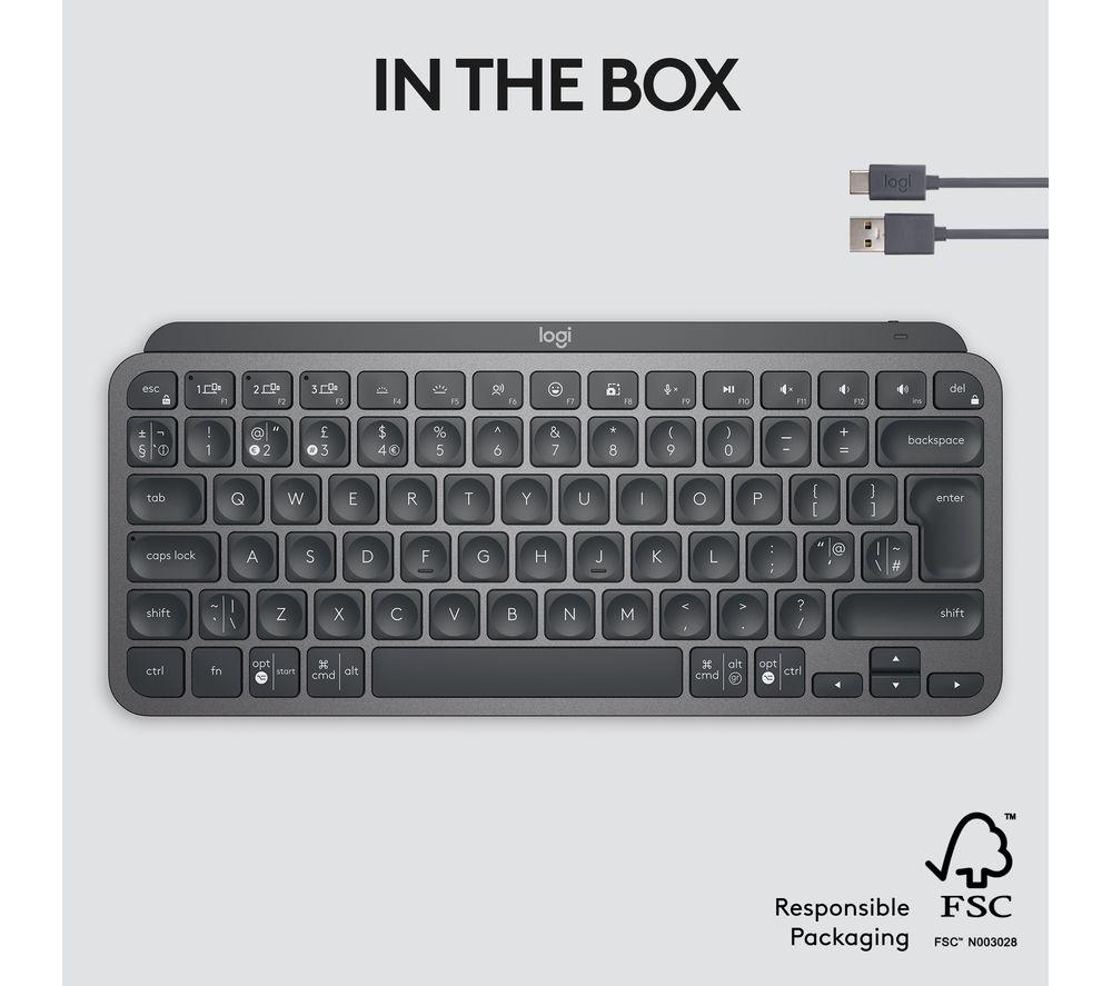 LOGITECH MX Keys Mini Wireless Keyboard - Graphite