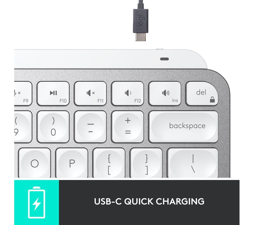 Teclado inalámbrico LOGITECH MX Keys Mini - Gris pálido