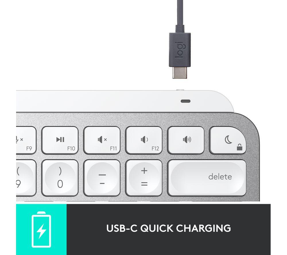 Teclado inalámbrico Logitech MX Keys Mini para Mac - Gris pálido
