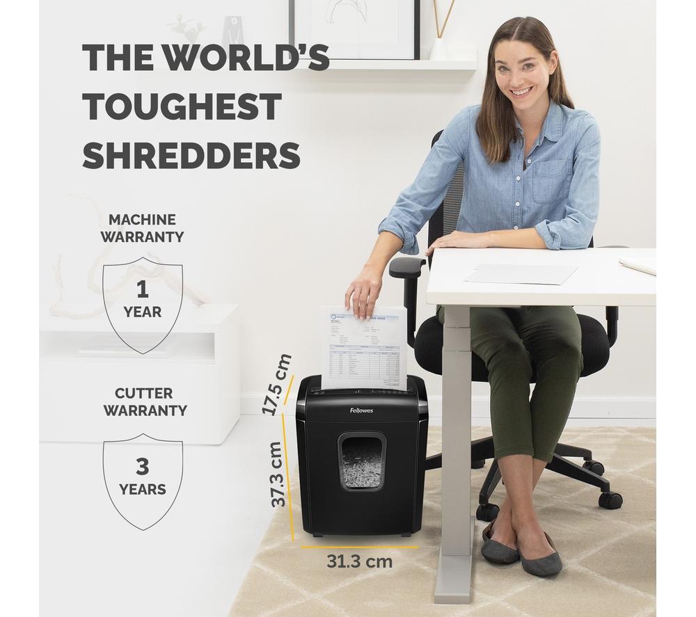 FELLOWES Powershred 6M Micro Cut Paper Shredder
