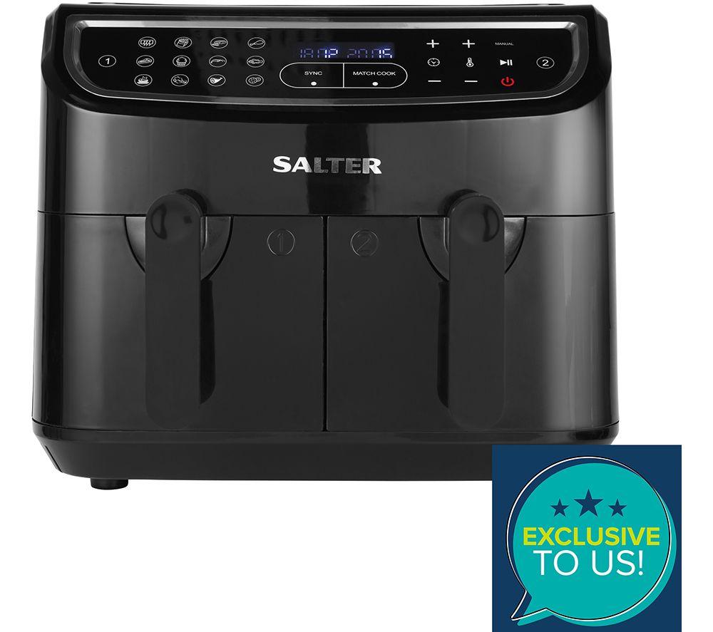 SALTER CUR4692BLK Dual Cook Pro Air Fryer – Black