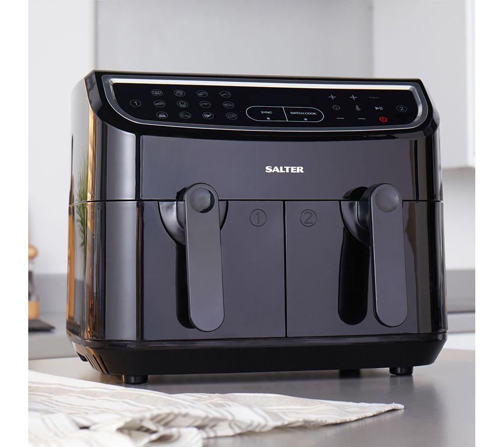 SALTER CUR4692BLK Dual Cook Pro Air Fryer – Black