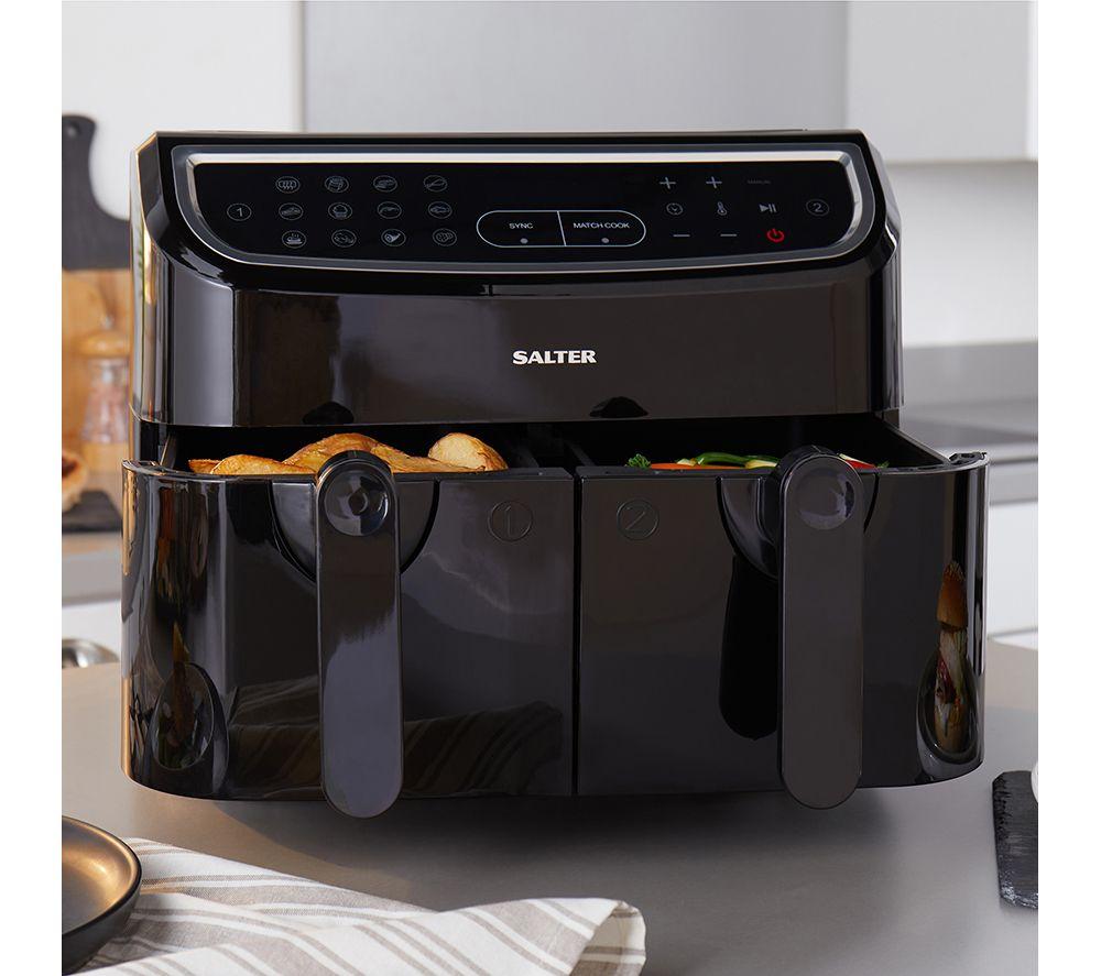SALTER CUR4692BLK Dual Cook Pro Air Fryer – Black