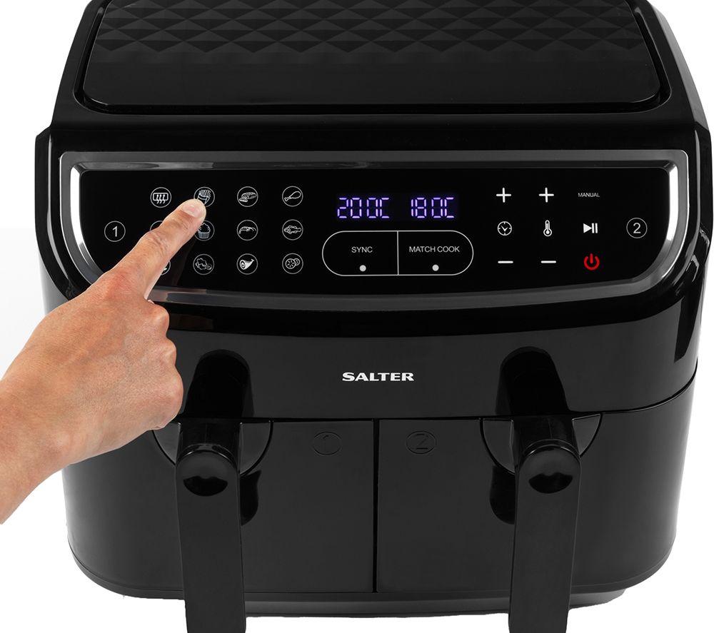 SALTER CUR4692BLK Dual Cook Pro Air Fryer – Black