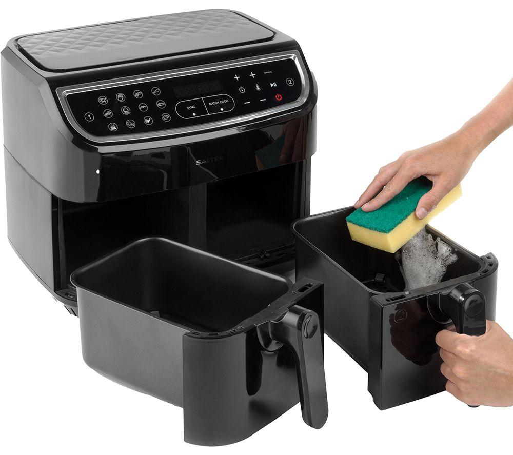 SALTER CUR4692BLK Dual Cook Pro Air Fryer – Black