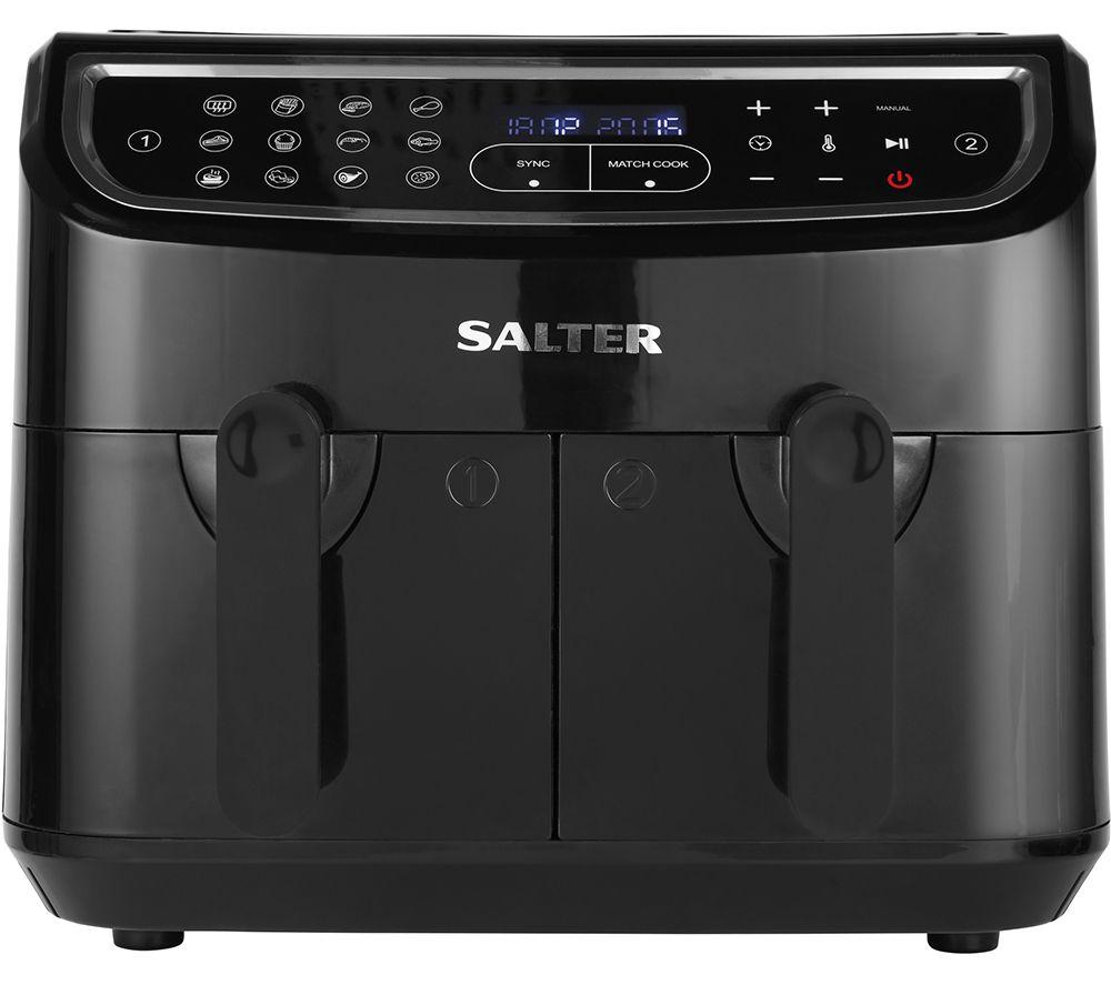 SALTER CUR4692BLK Dual Cook Pro Air Fryer – Black