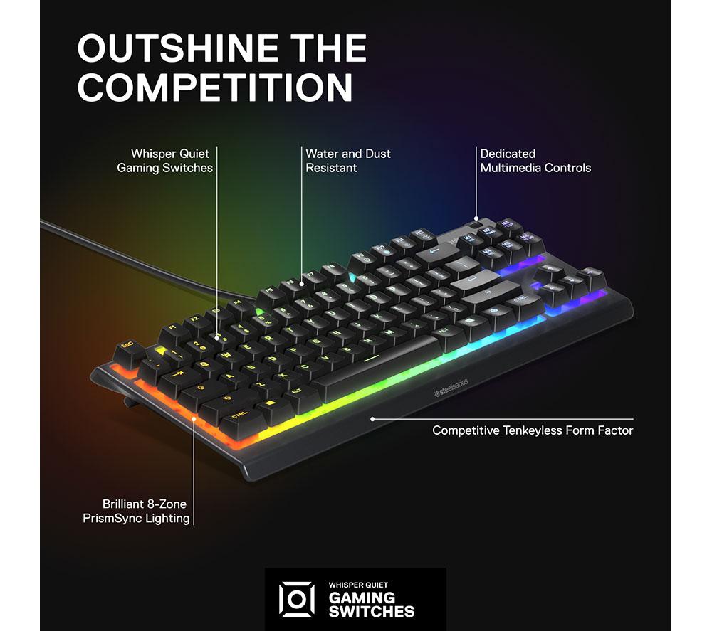 STEELSERIES Apex 3 TKL Gaming Keyboard