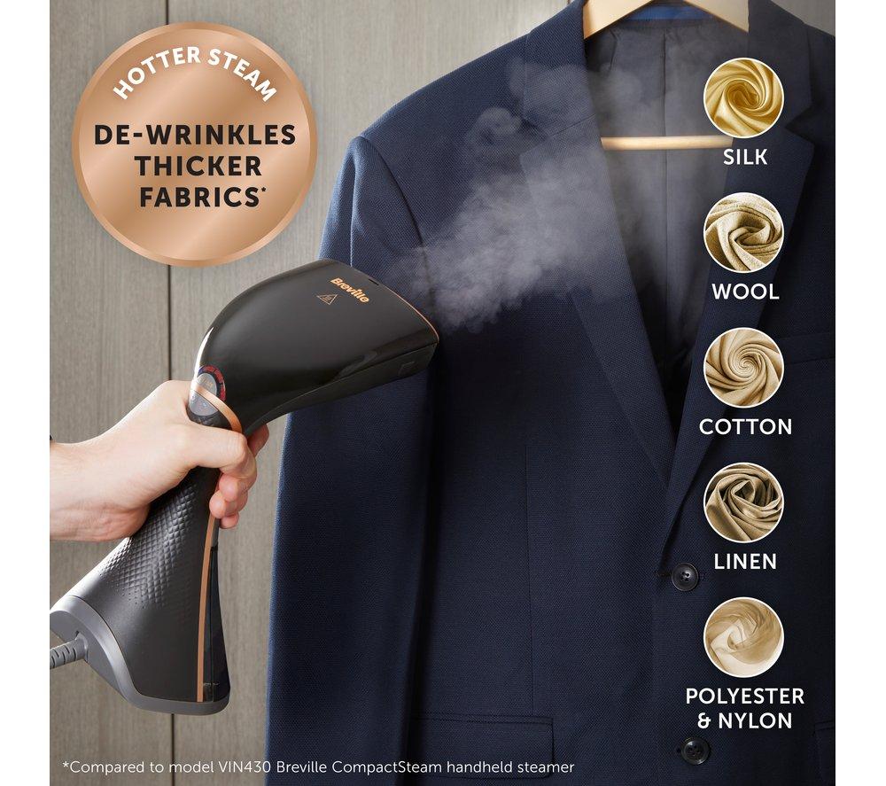 BREVILLE Elite Diamond Ceramic Clothes Steamer - Black & Copper