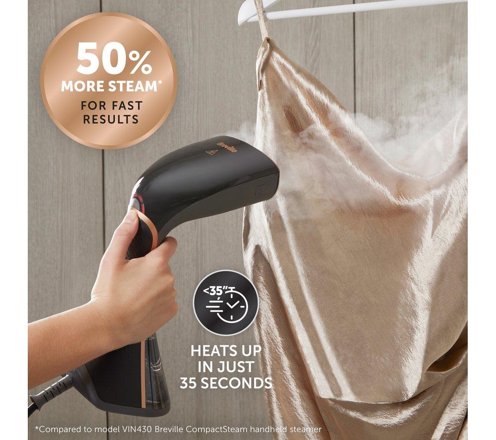 BREVILLE Elite Diamond Ceramic Clothes Steamer - Black & Copper