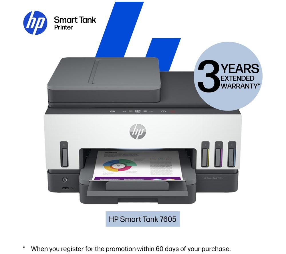 HP Smart Tank 7605 All-in-One Wireless Ink Tank Printer | Home Office | Up to 3 years Ink included