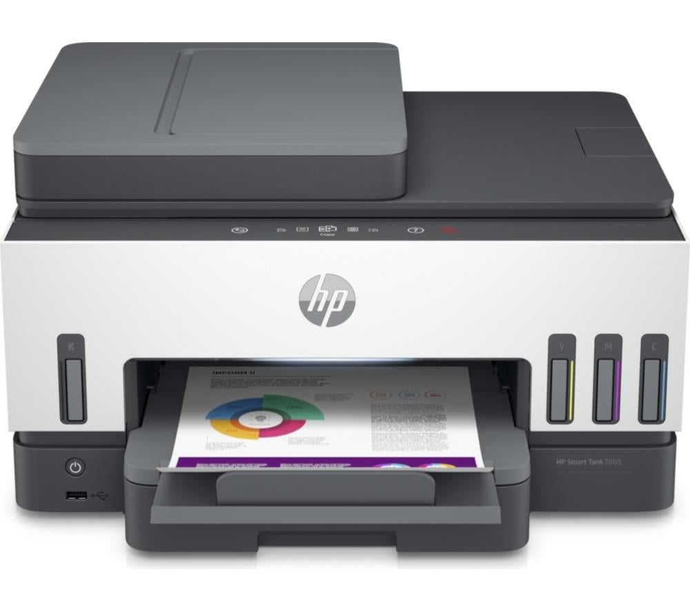 HP Smart Tank 7605 All-in-One Wireless Ink Tank Printer | Home Office | Up to 3 years Ink included