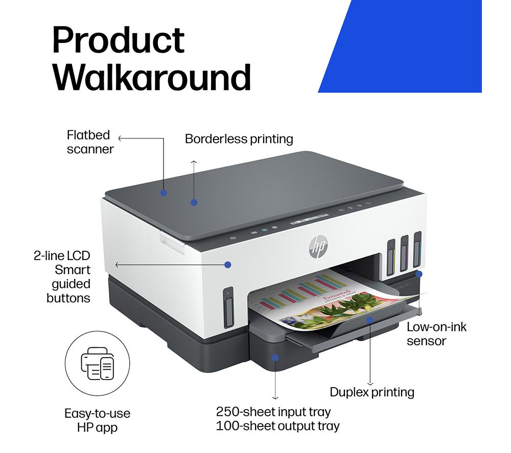 HP Smart Tank 7005 All-in-One Wireless Printer with Ink Tank | Up to 3 years of Ink included