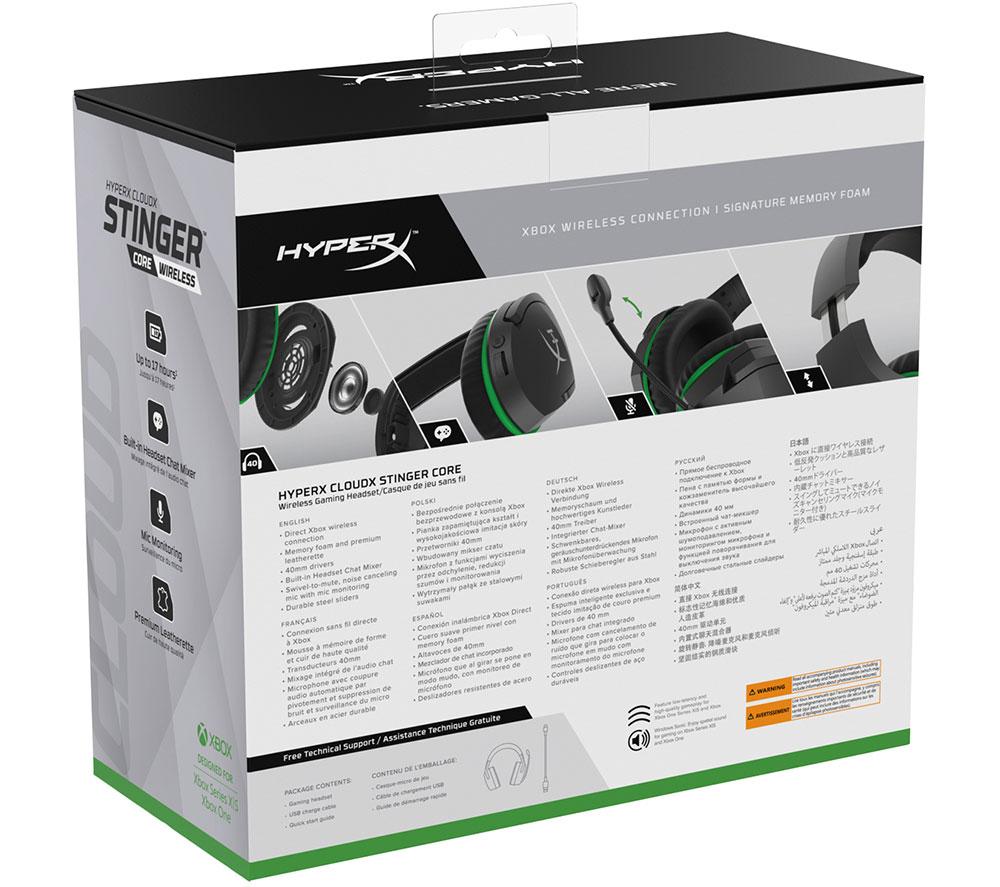 HYPERX CloudX Stinger Core Wireless Gaming Headset Black