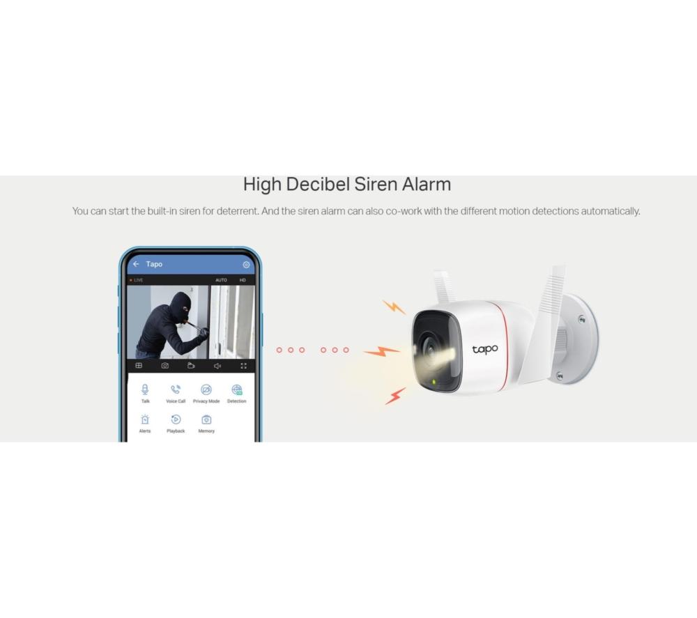 TP-LINK Tapo C320WS 2K WiFi Outdoor Security Camera
