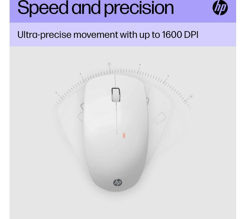 HP 230 Wireless Keyboard & Mouse Set - White