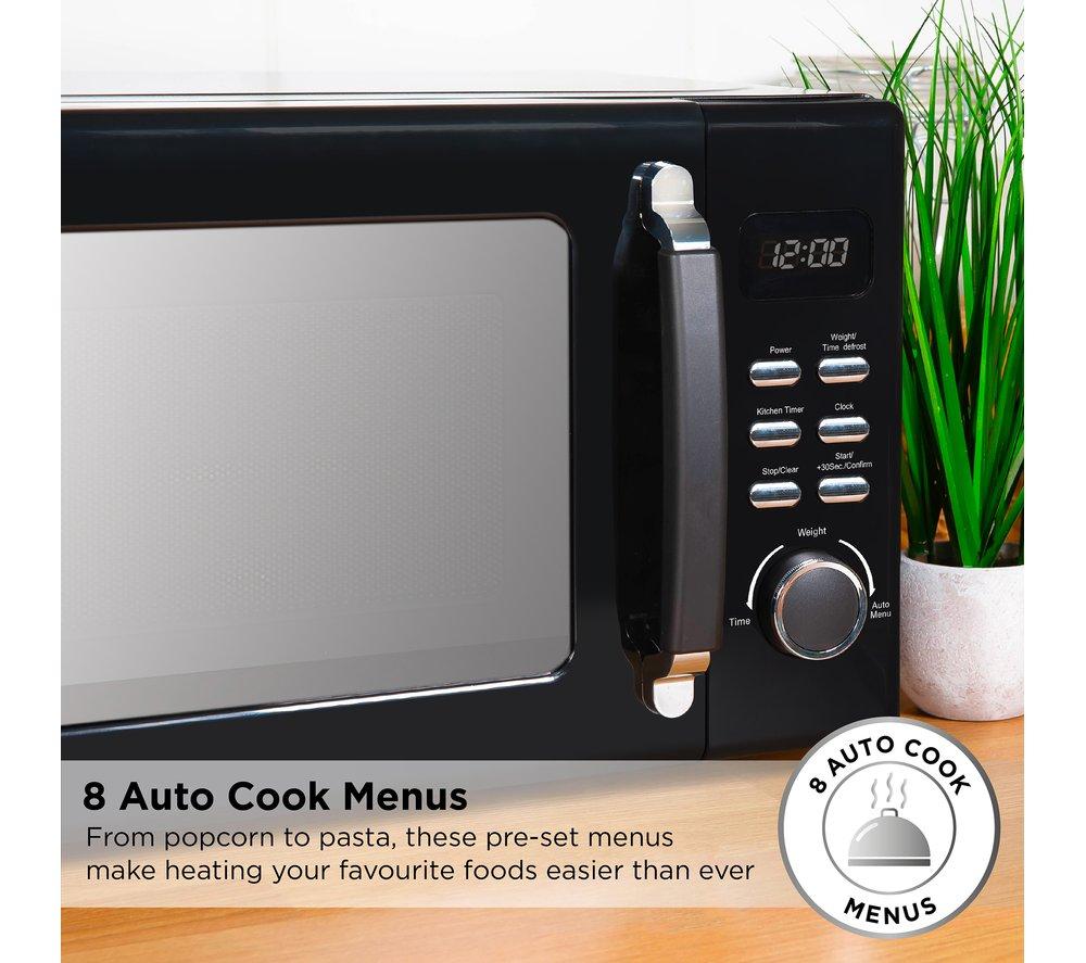 RUSSELL HOBBS Stylevia RHM2026B Kompakt-Solo-Mikrowelle – Schwarz