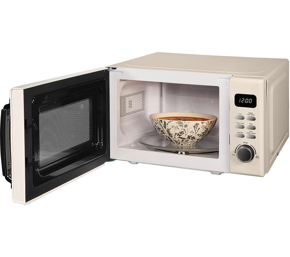 RUSSELL HOBBS Stylevia RHM2026C Compact Solo Microwave - Cream
