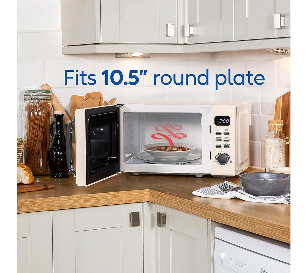 RUSSELL HOBBS Stylevia RHM2026C Compact Solo Microwave - Cream