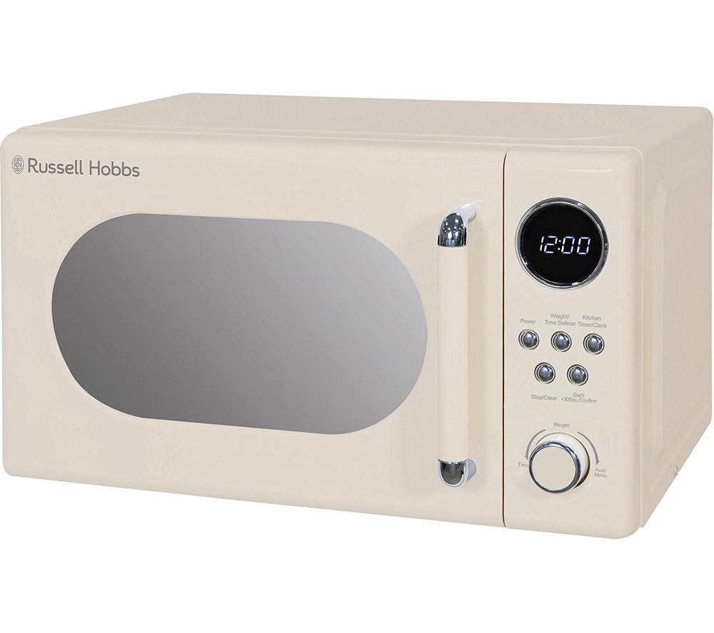 RUSSELL HOBBS Retro RHM2044C Microondas Solo Compacto - Crema