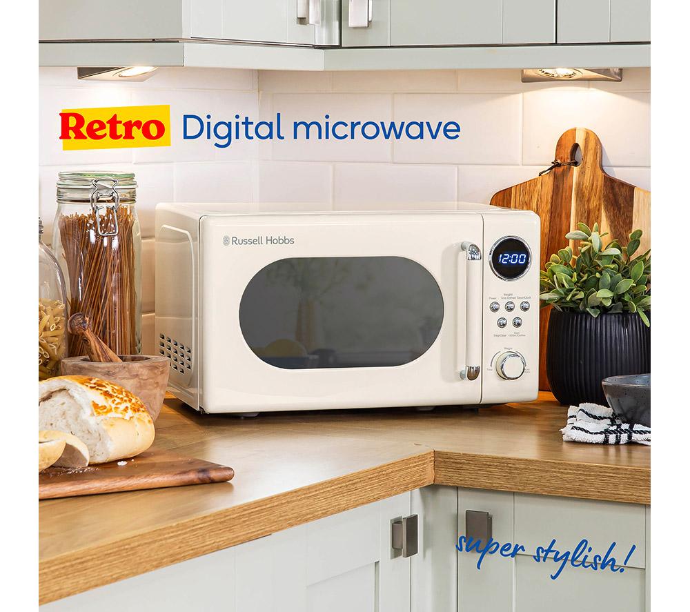 RUSSELL HOBBS Retro RHM2044C Microondas Solo Compacto - Crema